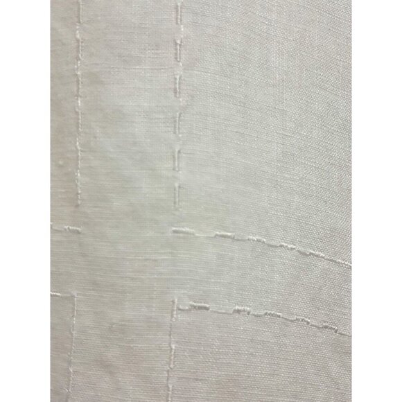 Mens 100% Linen Relaxed Fit Textured Casual Beach Resort Shirt White Size XL - Picture 3 of 8